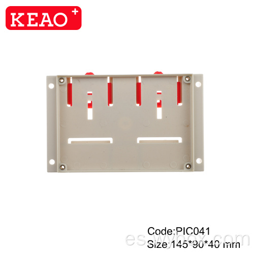 Caja de caja eléctrica de plástico caja de conexiones eléctricas Caja electrónica de carril Din PIC041 caja de control industrial 145 * 90 * 40 mm